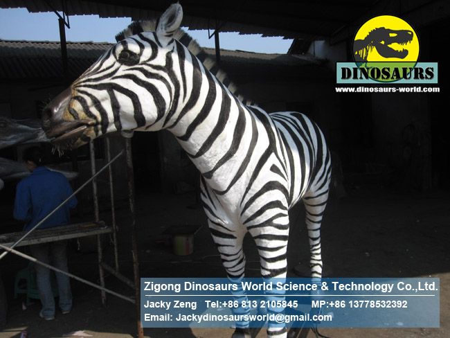 Playground Animatronic robotic Animals model zebra DWA119