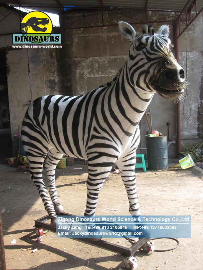 Playground Animatronic robotic Animals model zebra DWA119