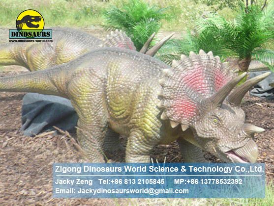 Playground dino park animatronic dinosaur ( Triceratops ) DWD053