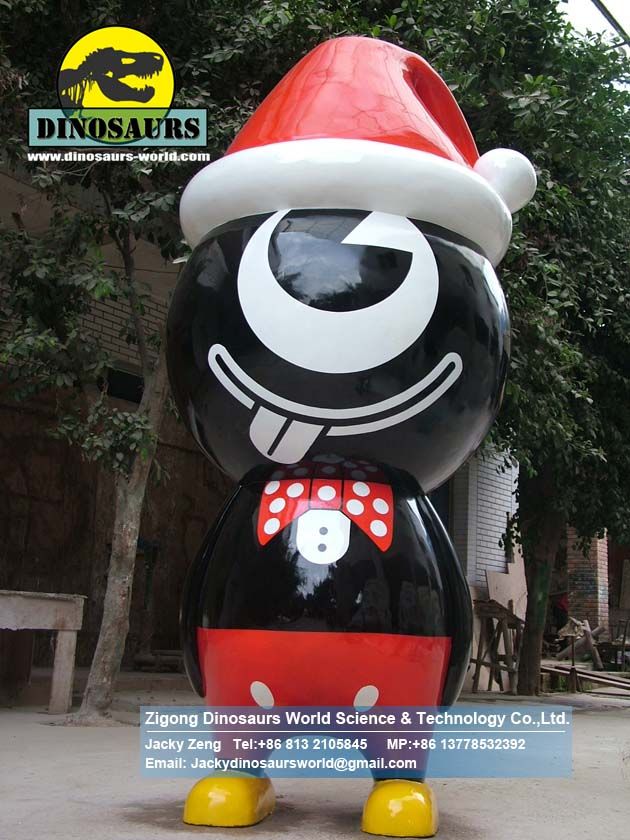 Theme park slide cartoon model black boy DWC025