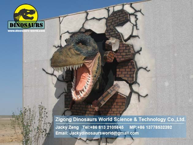 Gate decoration dinosaurs wall DWE030