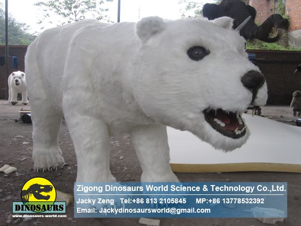 Artificial Walking polar bear robotic animals DWA118