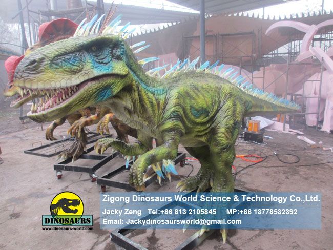 High Simulation  robotic dinosaurs- Ornitholestes for Dinopark DWD075-2