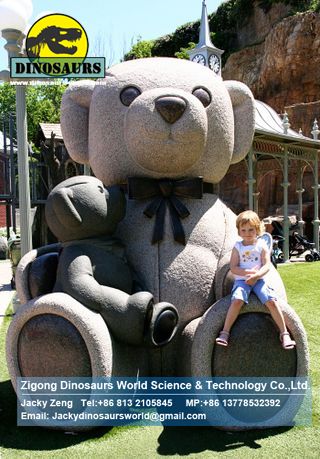 Garden decoration Big teddy bear statue DWC043