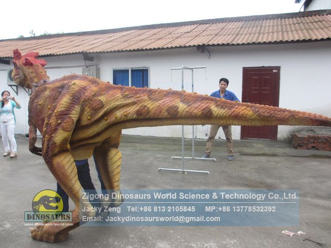 Customized walking with robotic dinosaur costume DWE3324-15