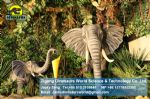 Playground Equipment animatronic animal replica show elephant DWA015