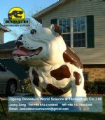 Animatronic animals Fiberglass Cartoon Bulldog DWA093